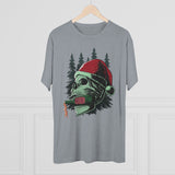 Skull Santa 'Cheers' (Tri-Blend)