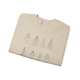 Christmas Tree 3 Line Drawing (Sweatshirt)