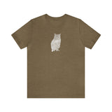 Owl, Nature's Thumbprint, (Cotton Blend Tee)