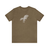 Fox Jumping, Nature's Thumbprint. (Cotton Blend Tee)