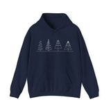 Christmas Tree Line Drawing (Hoodie)