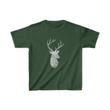 Stag, Nature's Thumbprint, (Kids Cotton Blend Tee)